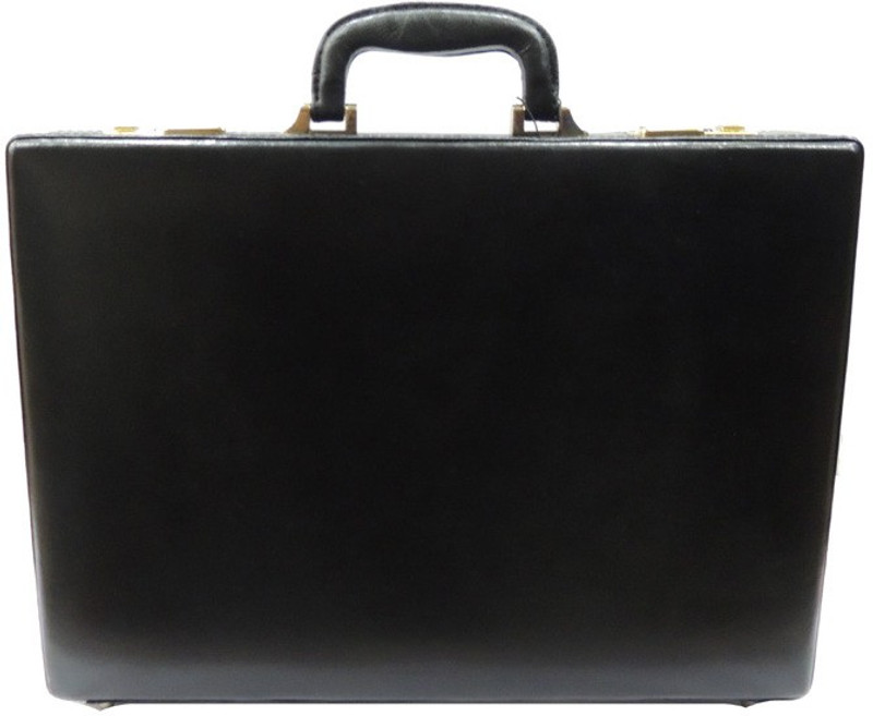 Mex Sleek Medium Briefcase - For Men(Black)