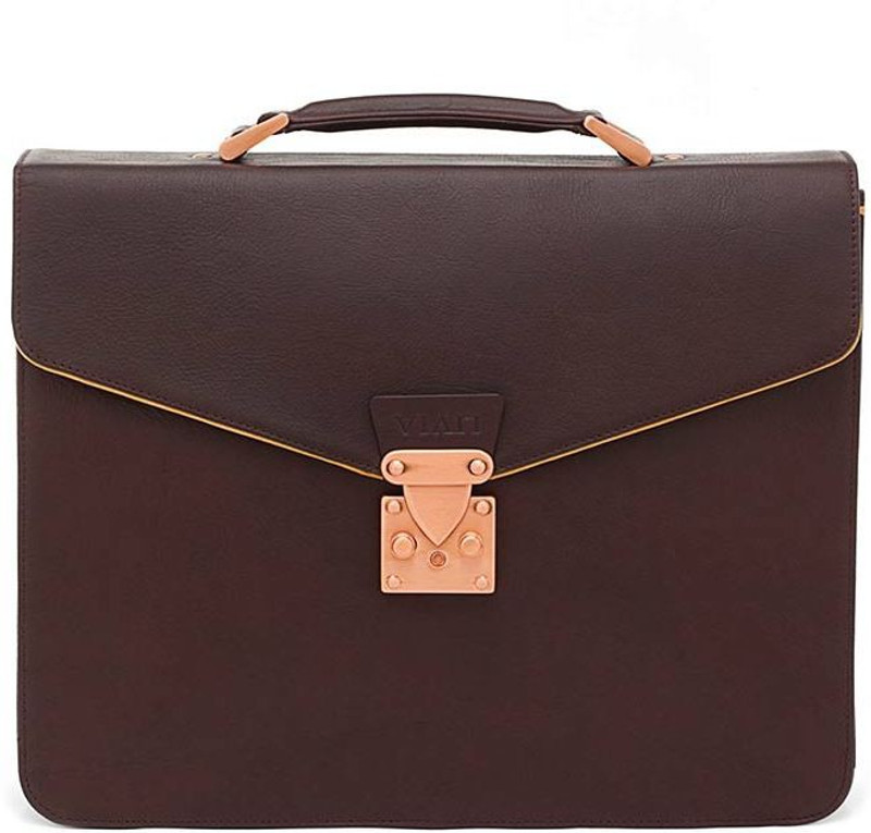 Viari BUTTONWOOD Large Briefcase - For Men(Brown)