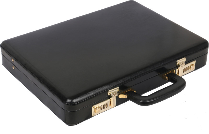 Rambler All Side Round leather Briefcase - For Men(Black)