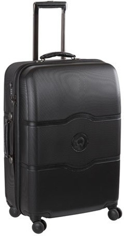 Delsey Chatelet Hard 55Cm Chocolate Small Trolley Luggage Medium Briefcase - For Men & Women(Black)