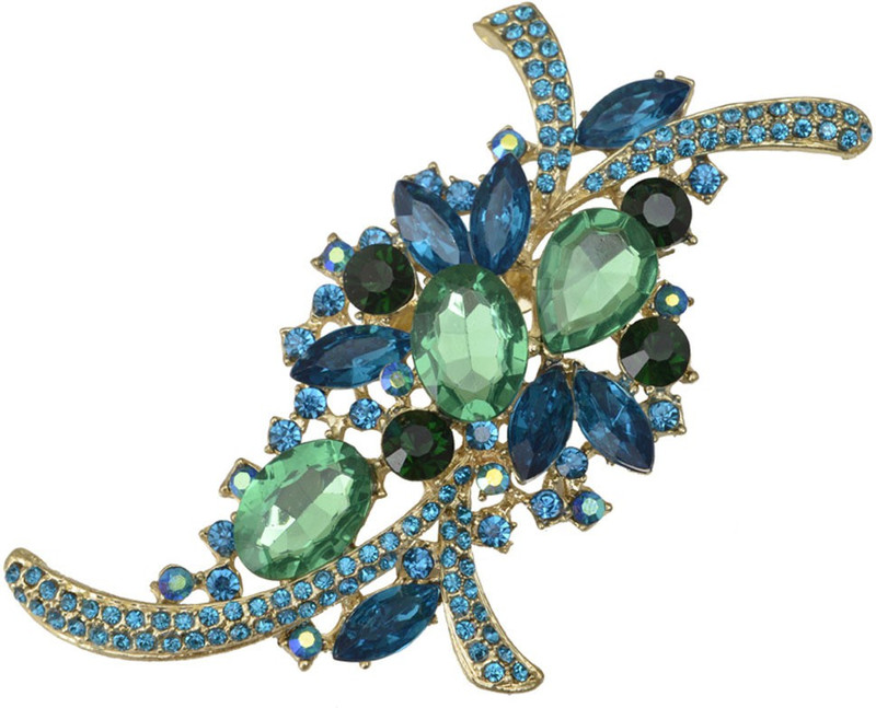 Taj Pearl Designer Brooch(Gold) Taj Pearl Designer Brooch(Gold)