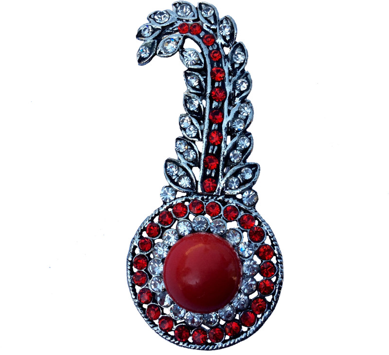 B-Fashionable Round Bead Kilangi Brooch(Red) B-Fashionable Round Bead Kilangi Brooch(Red)