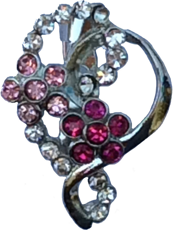 B-Fashionable Double Flower Heart Brooch(Pink) B-Fashionable Double Flower Heart Brooch(Pink)