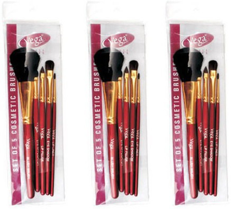 Vega Set Of Five Make-up Brushes(Pack of 15)