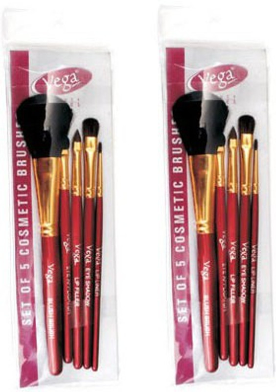 Vega Set Of Five Make-up Brushes-RV05(Pack of 10)