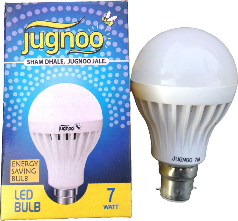 Jugnoo 7 W Standard B22 LED Bulb(White, Pack of 10)