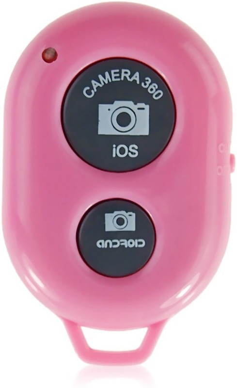 KG Collection Bluetooth Shutter Camera Remote Control(Pink, Grey)