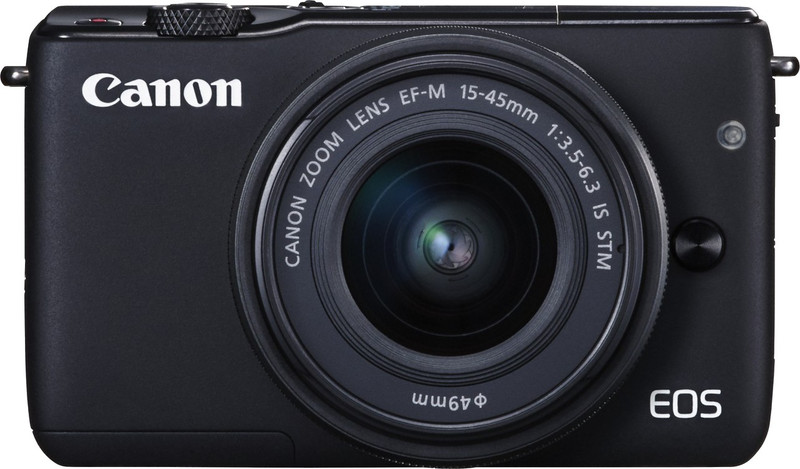 Canon EOS M10 with EF-M15-45 mm f/3.5 - 6.3 IS STM Mirrorless Camera(Black)