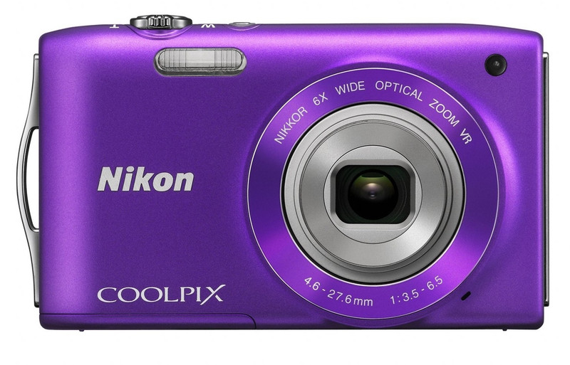Nikon S3300 Point & Shoot Camera(Purple)