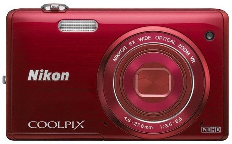Nikon S5200 Point & Shoot Camera(Red)