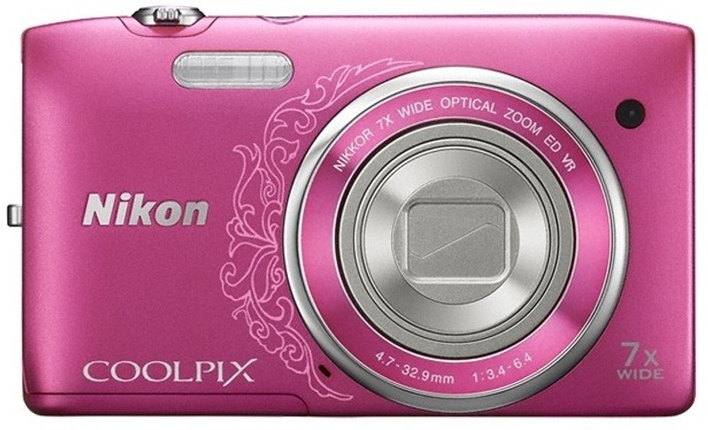 Nikon S3500 Point & Shoot Camera(Design Pink)