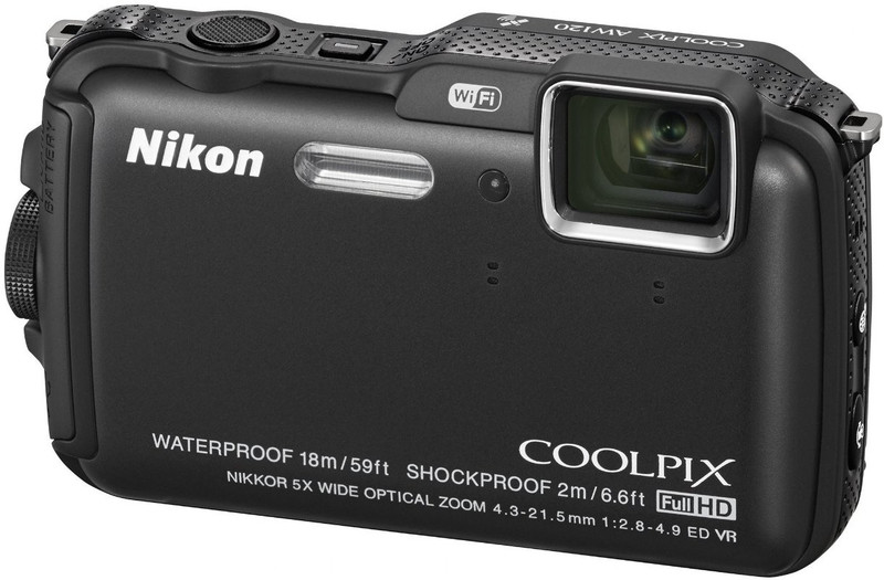 Nikon AW120 Point & Shoot Camera(Black)