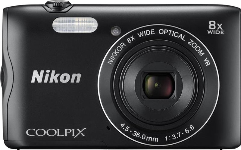 Nikon Coolpix A300 Point & Shoot Camera(Black)