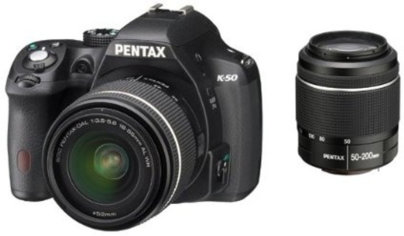 Pentax K 50 Double (DAL 18-55 mm WR + DAL 50-200 mm WR) Lens Mirrorless Camera