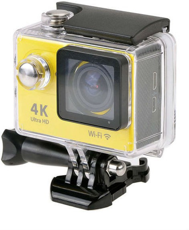 Shrih Ultra HD 4K WIFI Dual Screen Waterproof Body Only Sports & Action Camera(Yellow)