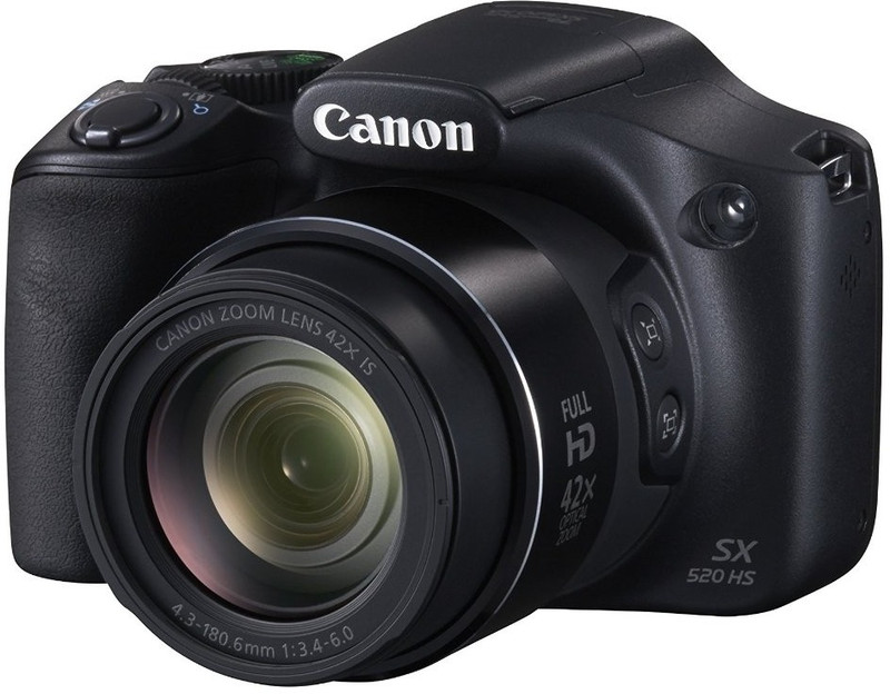Canon PowerShot SX520 HS (With 8 GB SD Card + Camera Bag)(Black)