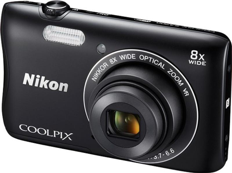 Nikon S3700 Point & Shoot Camera(Black)