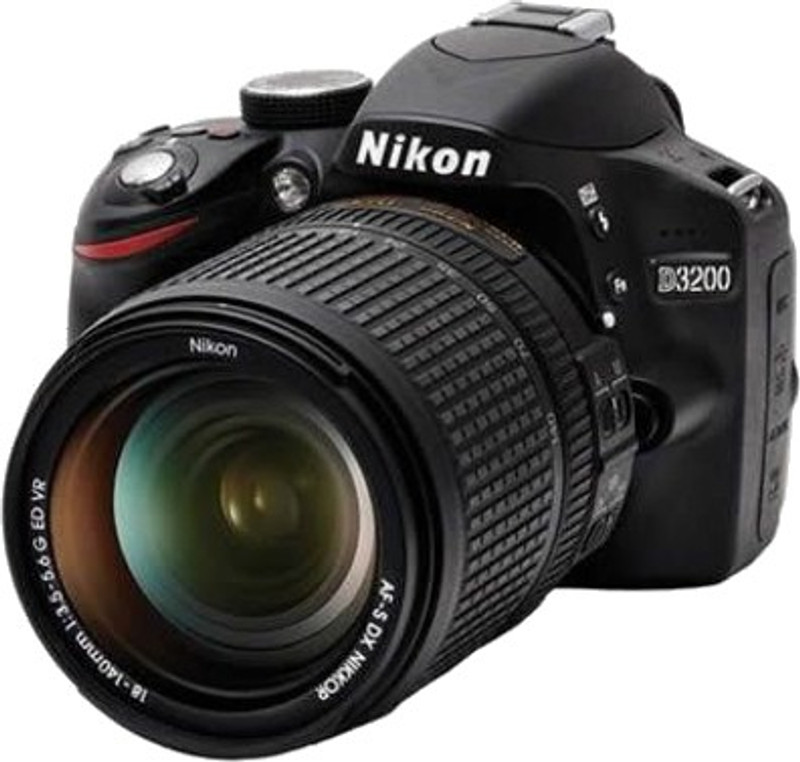 Nikon D3200 (Body with AF-S 18-140 mm VR Kit Lens) DSLR Camera(Black)