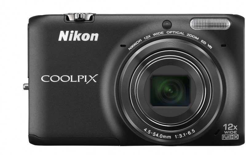 Nikon S6500 Advanced Point & Shoot Camera(Black)