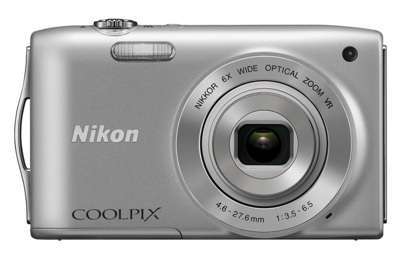 Nikon S3300 Point & Shoot Camera(Silver)