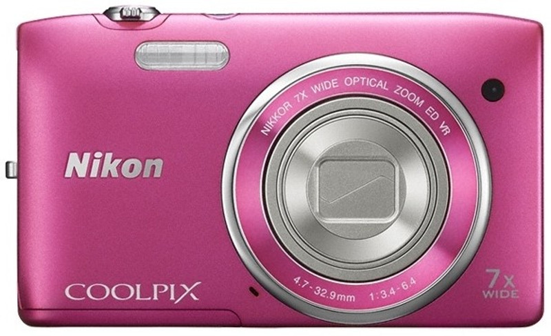 Nikon S3500 Point & Shoot Camera(Pink)