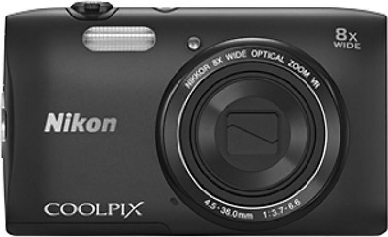 Nikon S3600 Point & Shoot Camera(Black)