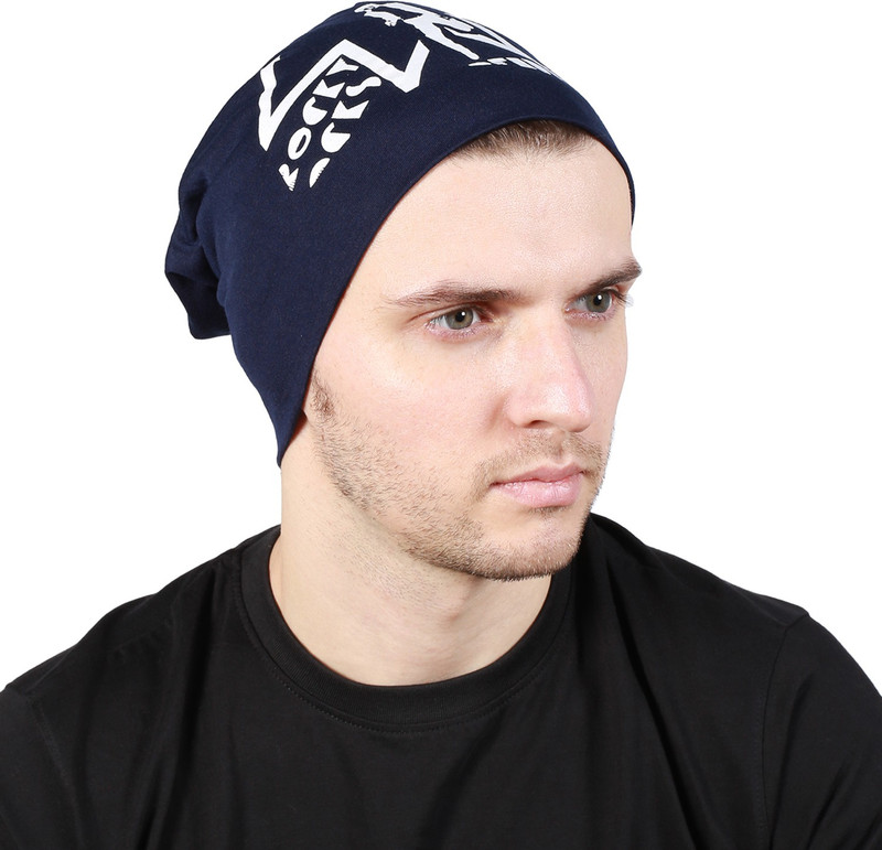 Noise Rocky Rocks Blue Beanie Printed Skull Cap