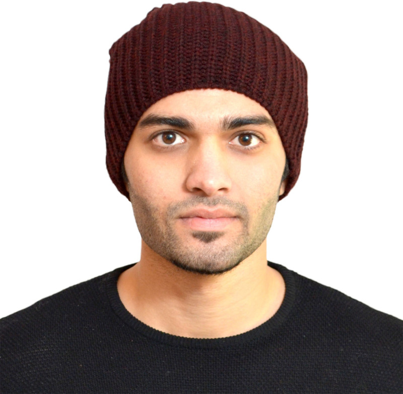513 Self Design 513 knitted rib long cap Cap