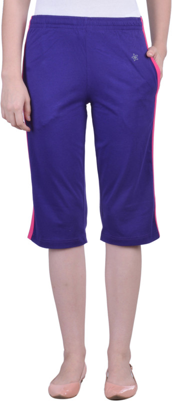 Dollar Missy Relaxed Capri-Purple Women Purple Capri