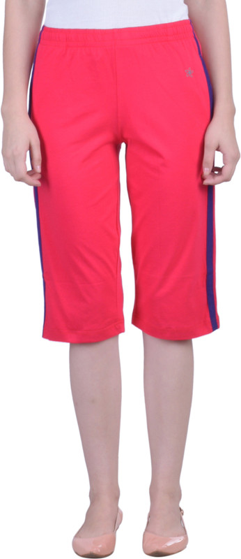 Dollar Missy Relaxed Capri-Bubble Gum Women Pink Capri