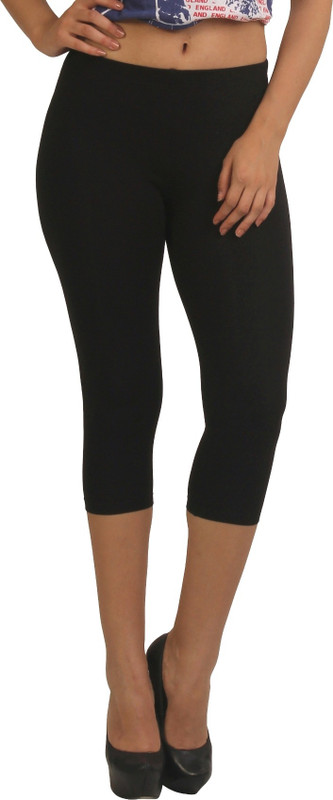 Frenchtrendz Women Black Capri