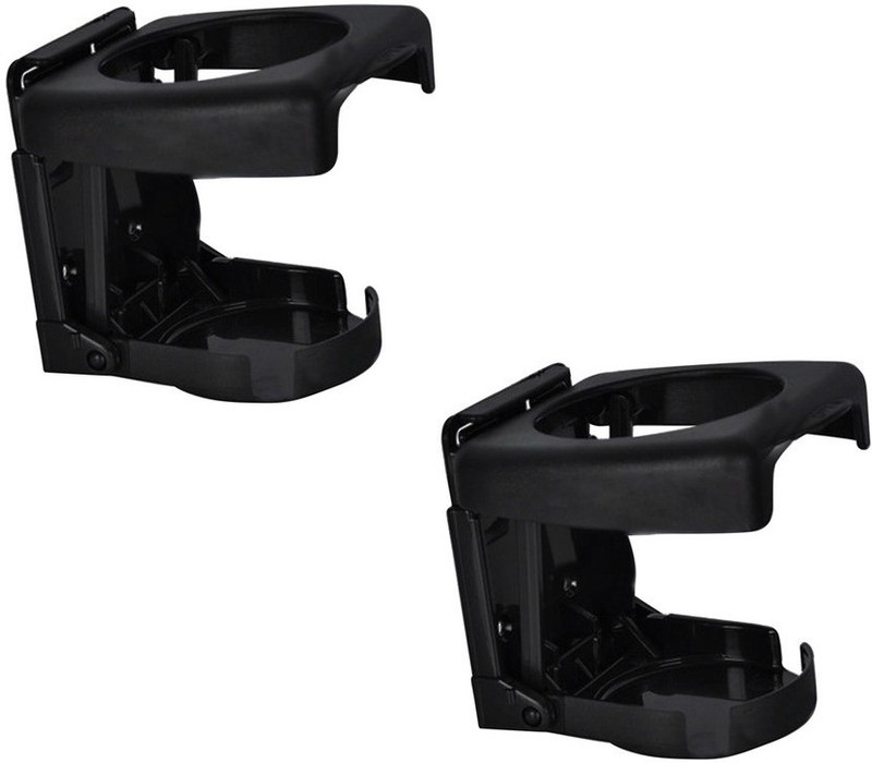 Speedwav Foldable Car Drink/Can/Bottle Holder Set Of 2 BLACK-HM Ambassador Car Bottle Holder(Plastic)