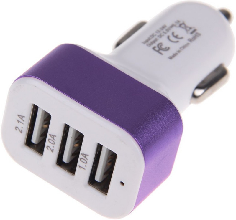 Lexel 2.4 amp Turbo Car Charger(Purple)