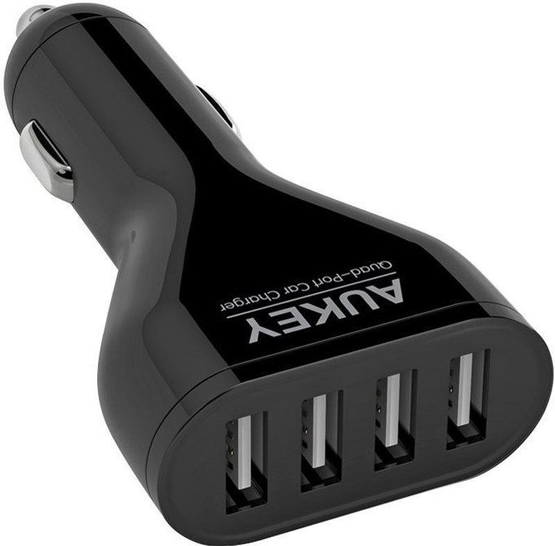 Aukey 2 amp Car Charger(Black)