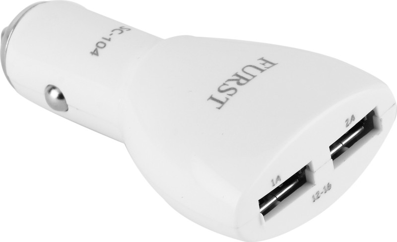 Furst Set Of 3 Amp. Dual Port Car Charger, USB Data Cable, AUX Cable For HTC Desire 610 Combo