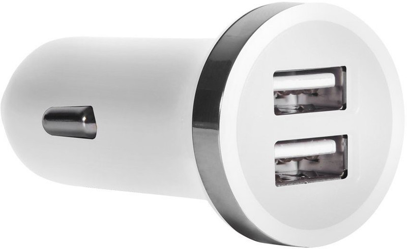 STK 2.4 amp Turbo Car Charger(White)