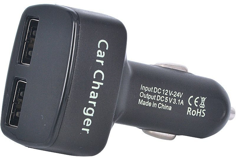 Futaba 3.1 amp Turbo Car Charger(Black)