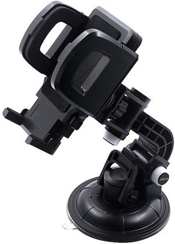 Hi-Tech Car Mobile Holder for Windshield(Black)