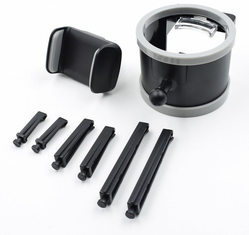 BB4 Car Mobile Holder for AC Vent, Anti-slip, Dashboard(Metal Grey)