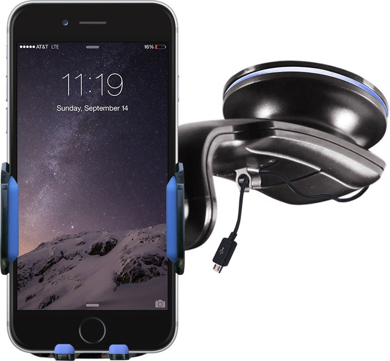 Amkette Car Mobile Holder for Windshield(Blue)