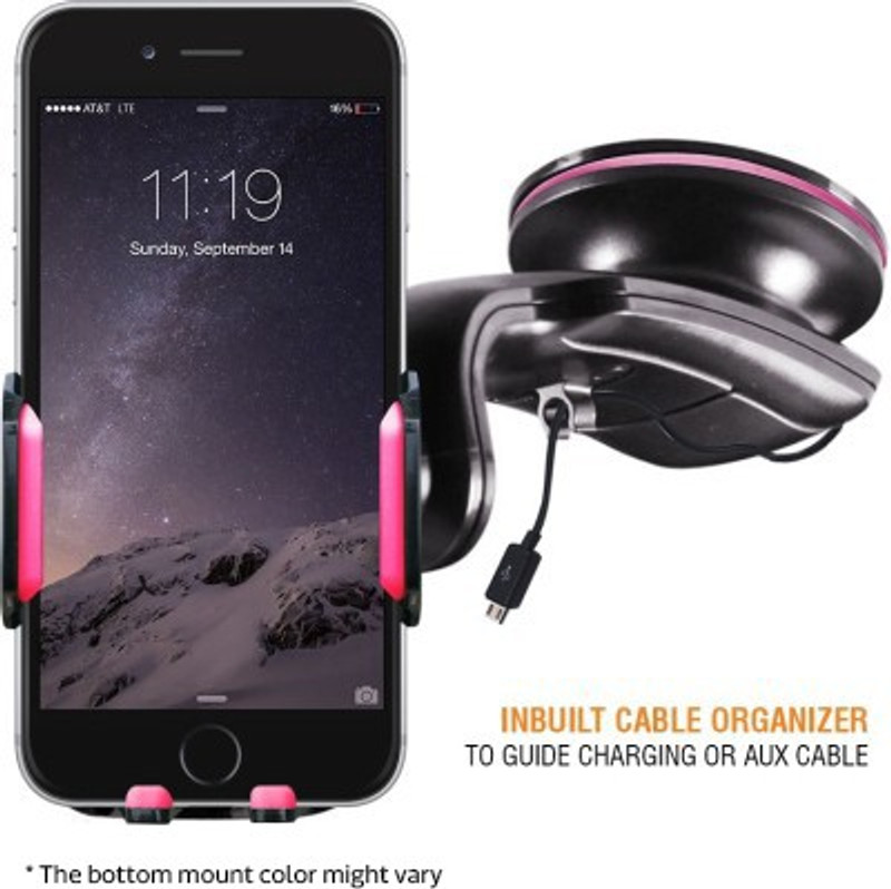 Amkette Car Mobile Holder for Windshield(Pink)