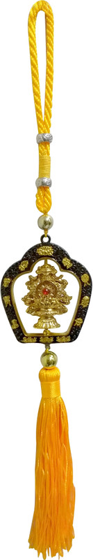 Starstell Golden_Dharma_Chakra_Lotus Car Hanging Ornament(Pack of 1)