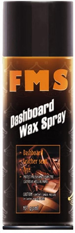 FMS FMS Car Dashboard Wax Spray for Leather Seat, Dashboard, Plastic, Rubber and Tyres 20501 Vehicle Interior Cleaner(450 ml) RS.850 (80.00% Off) - Flipkart