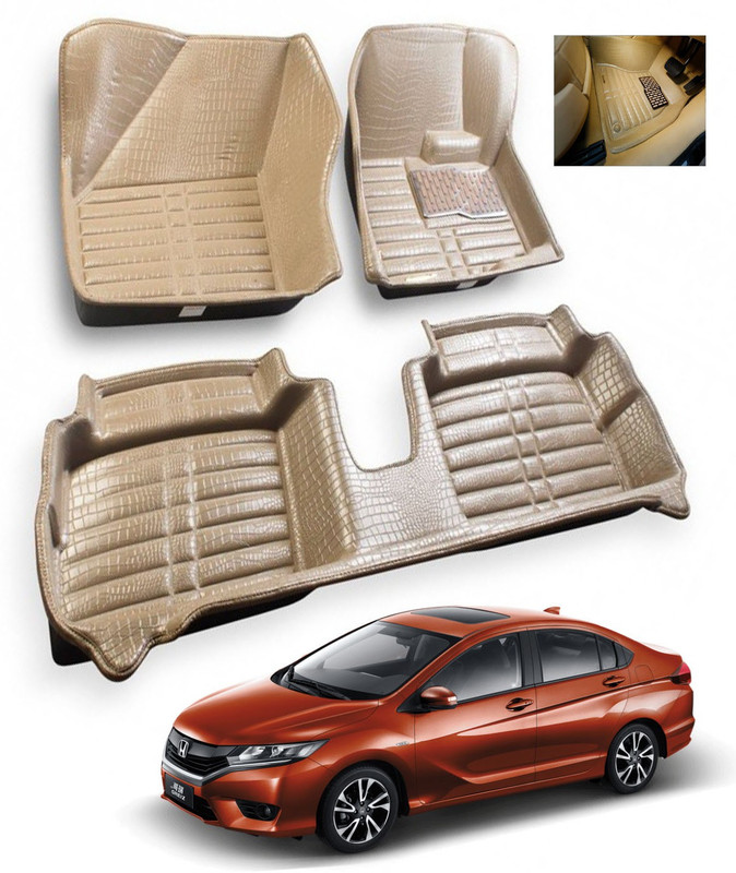Cardon Plastic 5D Mat For Honda New City(Beige)