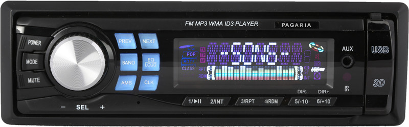 PAGARIA FM/USB/Fixed Panel ID3 + Bluetooth Dongle for Music Car Stereo(Single Din)