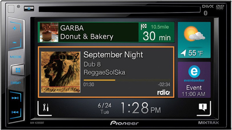 Pioneer AVH-x2890BT Car Stereo(Double Din)