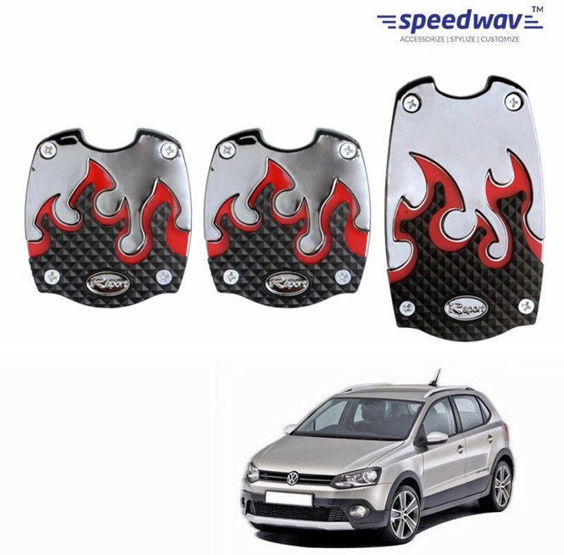 Speedwav 89708 SC-397 Red Flame Volkswagen Polo Cross Car Pedal