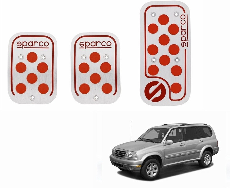 Sparco Anti Slip 3D Dot Kit Set Of 3 Orange-Maruti Grand Vitara XL-7 Car Pedal