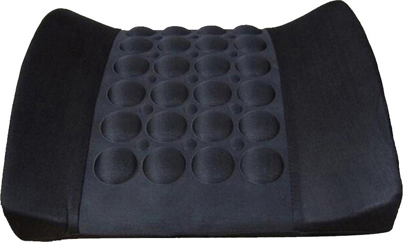 Capeshoppers Black Nylon Car Pillow Cushion for Tata(Rectangular)