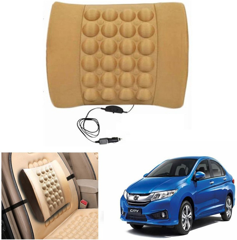 Capeshoppers Black Nylon Car Pillow Cushion for Mercedes Benz(Rectangular)